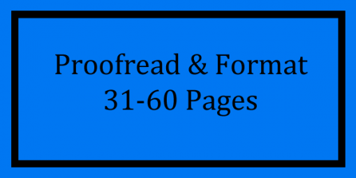 Proofread & Format 31-60 Pages Logo