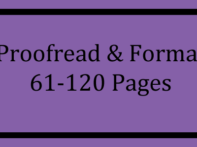Proofread & Format 61-120 Pages Logo