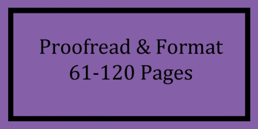 Proofread & Format 61-120 Pages Logo